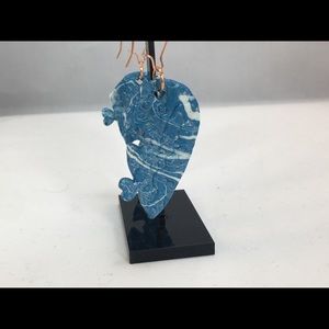 Unique Handmade Polymer Clay Heart Puzzle Earrings